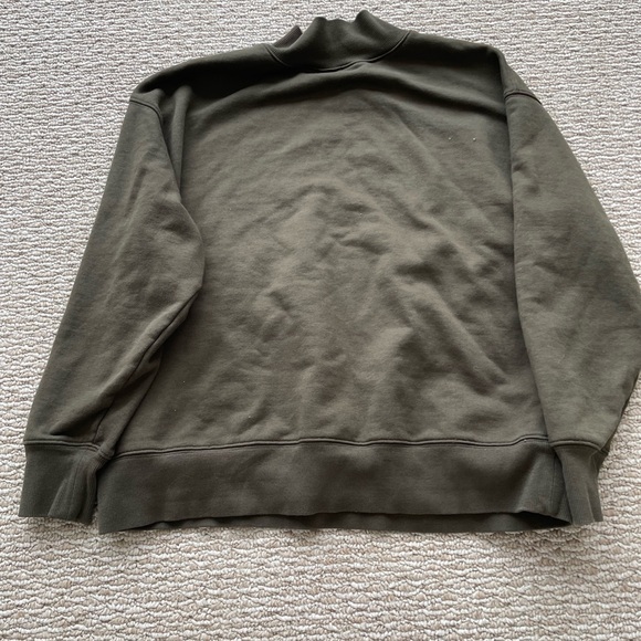 Alo yoga Olive green refresh mock neck sweatshirt - Picture 1 of 11